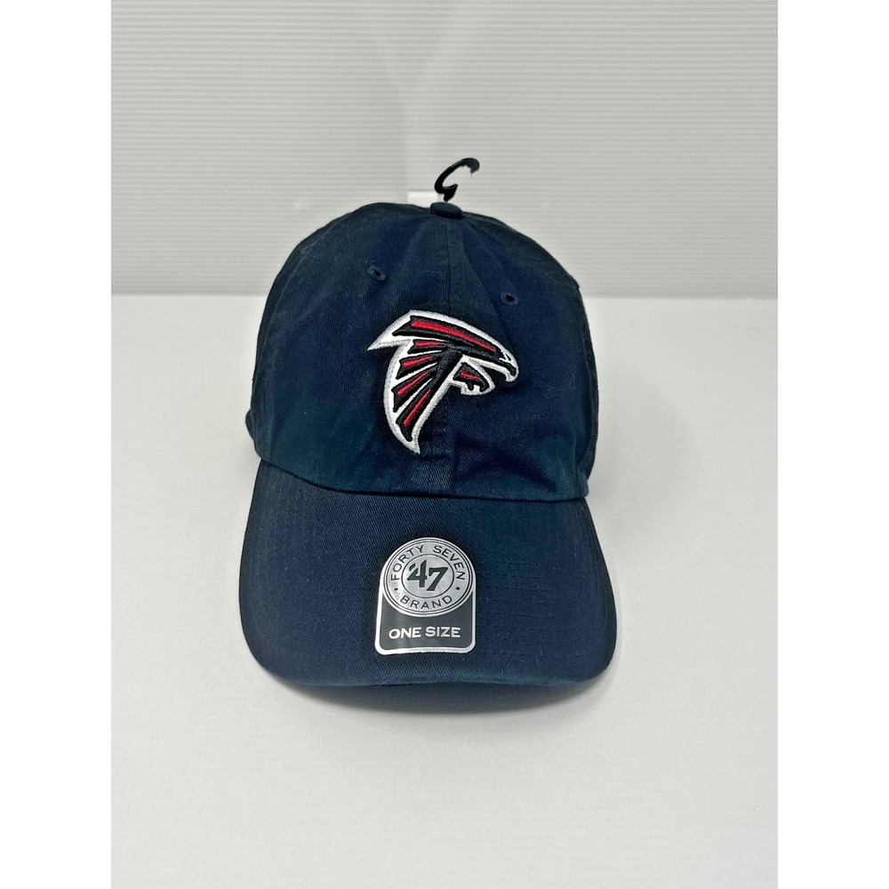 ATLANTA FALCONS '47 CLEAN UP Black Adjustable Strap-back NFL Dad Cap NEW